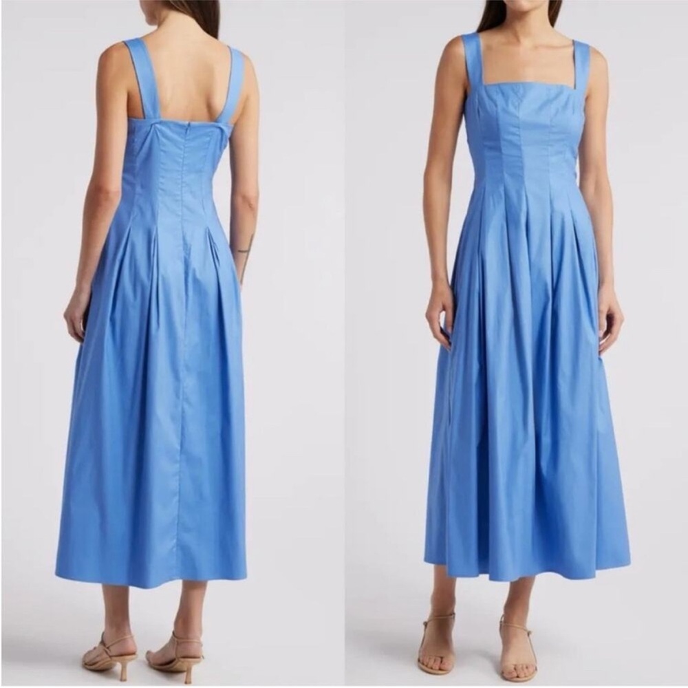 Reformation Mika Blue Midi Dress size 2 Dusk